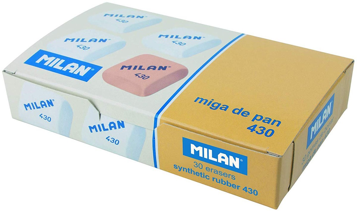 Goma de borrar miga de pan Modelo 430; 28,5 x 28 x 5 mm MILAN